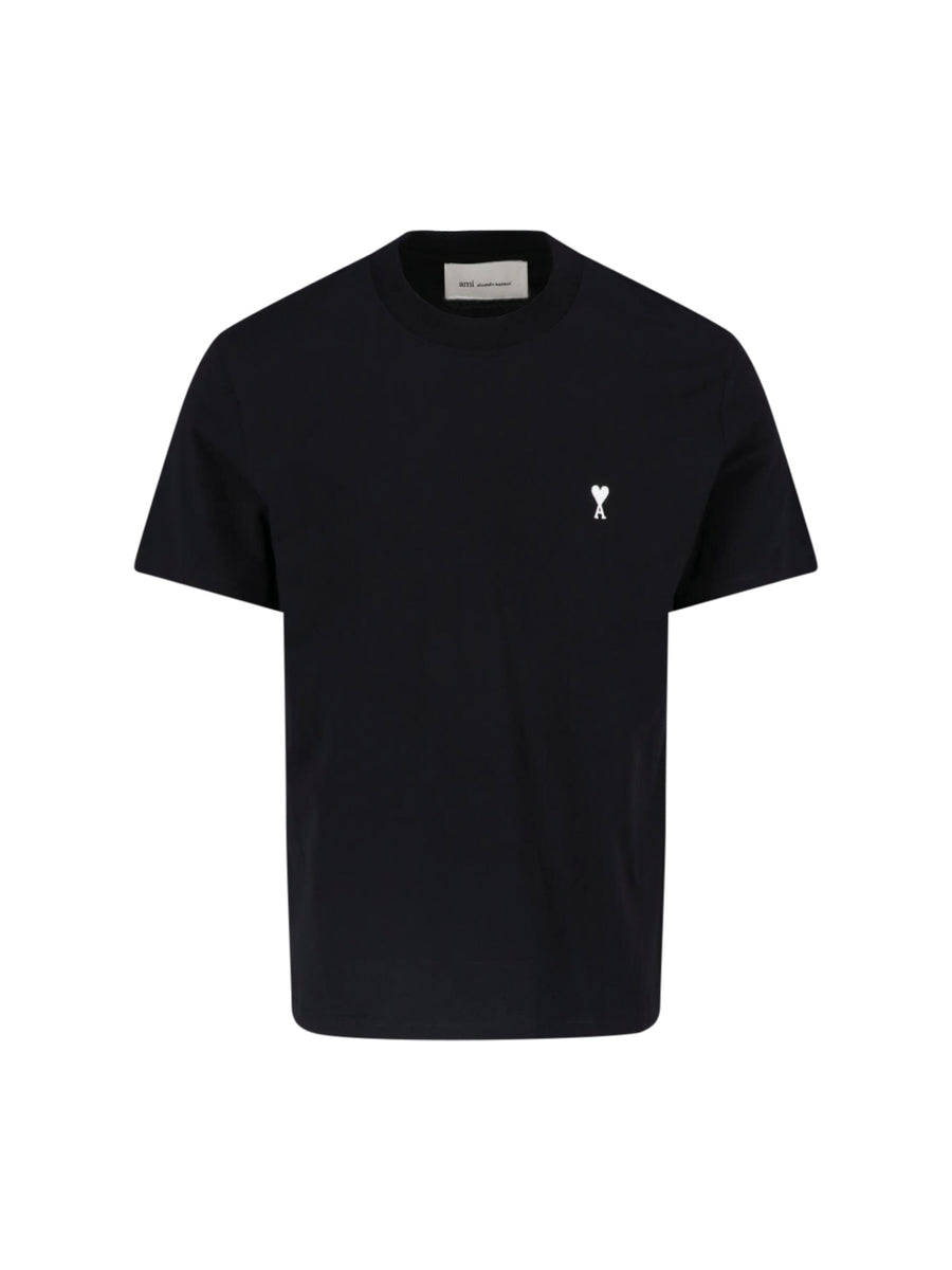 AMI Paris 100% Cotton t-shirt in black