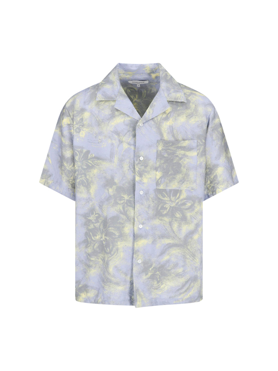 Maison Kitsune' 100% cotton shirt in blue