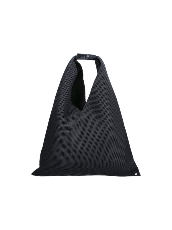 MM6 Maison Margiela 100% Polyester top handle bag in black