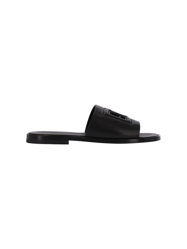 Dolce & Gabbana 100% Calf Leather sandal in black