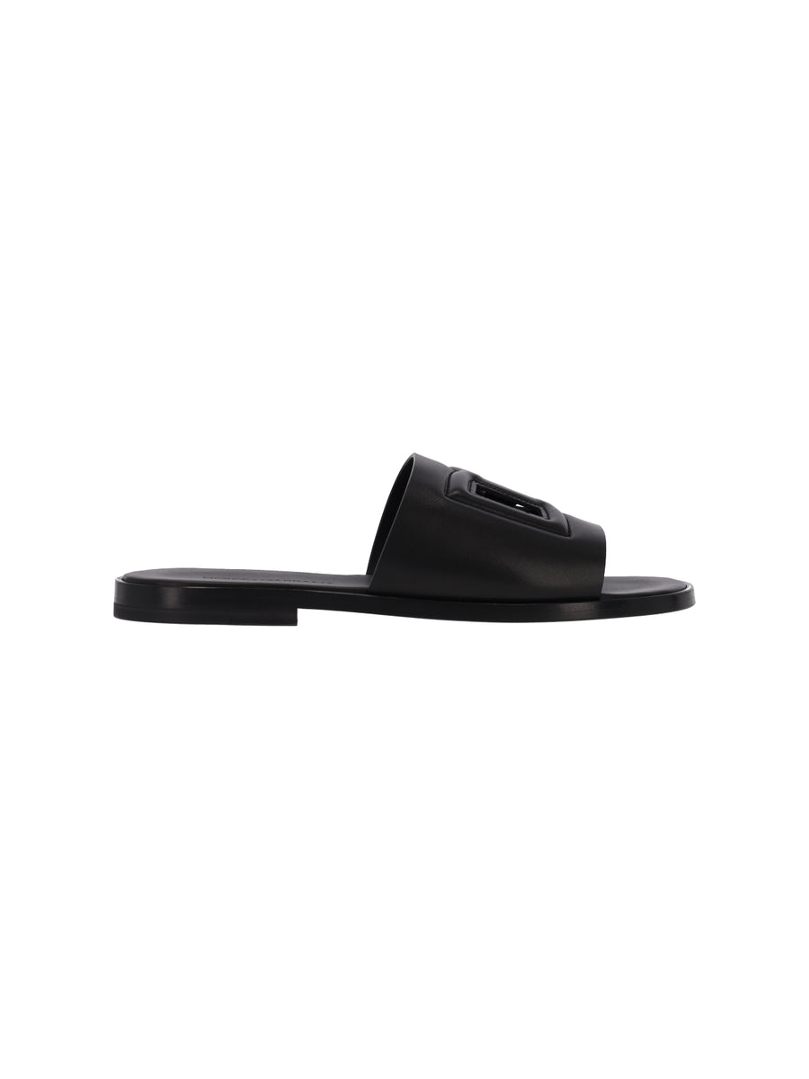 Dolce & Gabbana 100% Calf Leather sandal in black