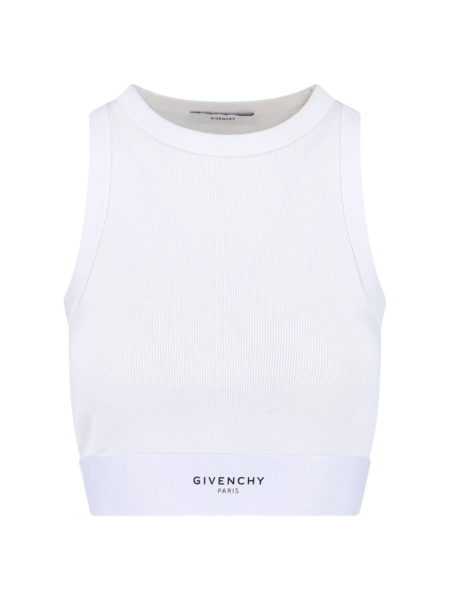 Givenchy 98% Cotton tank top in white