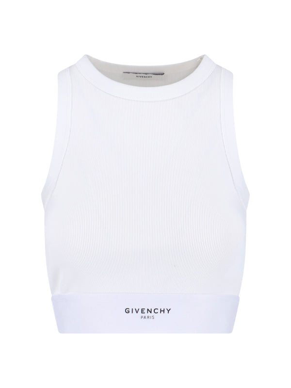 Givenchy 98% Cotton tank top in white