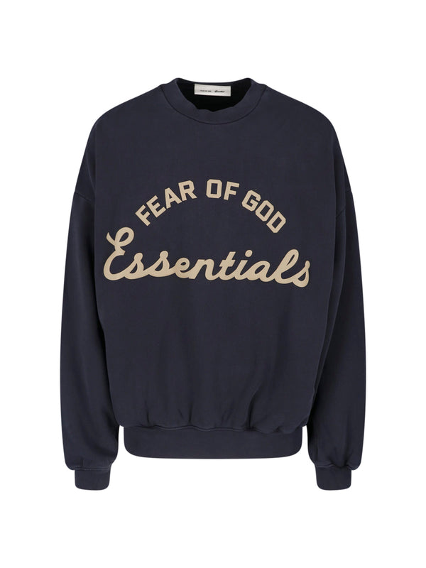 Fear Of God Essentials 100% Cotton sweatshirt in navy