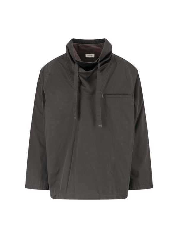 Lemaire 100% Cotton overshirt in brown