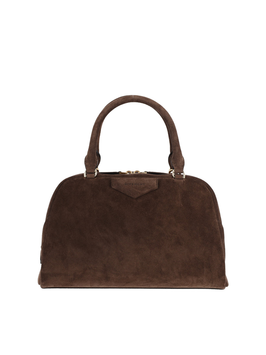 Givenchy Suede top handle bag in brown