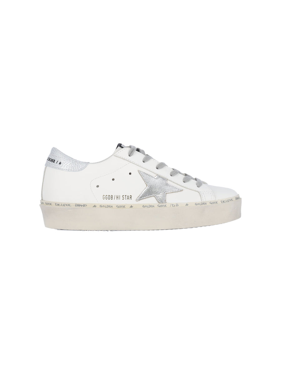 Golden Goose Upper: 95% Cow Leather sneakers in white