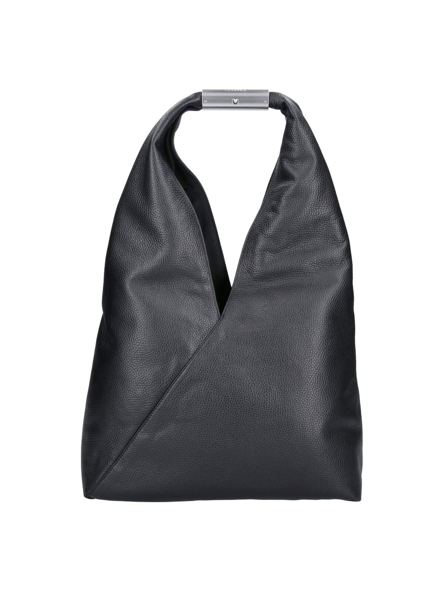 MM6 Maison Margiela 100% Bovine Leather shoulder bag in black