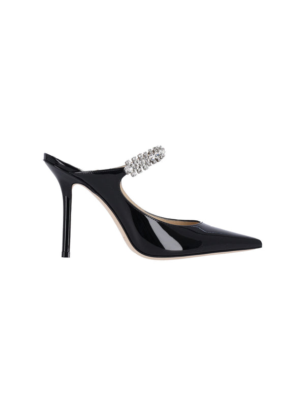 Jimmy Choo Outer: 100% Calf Leather heel in black
