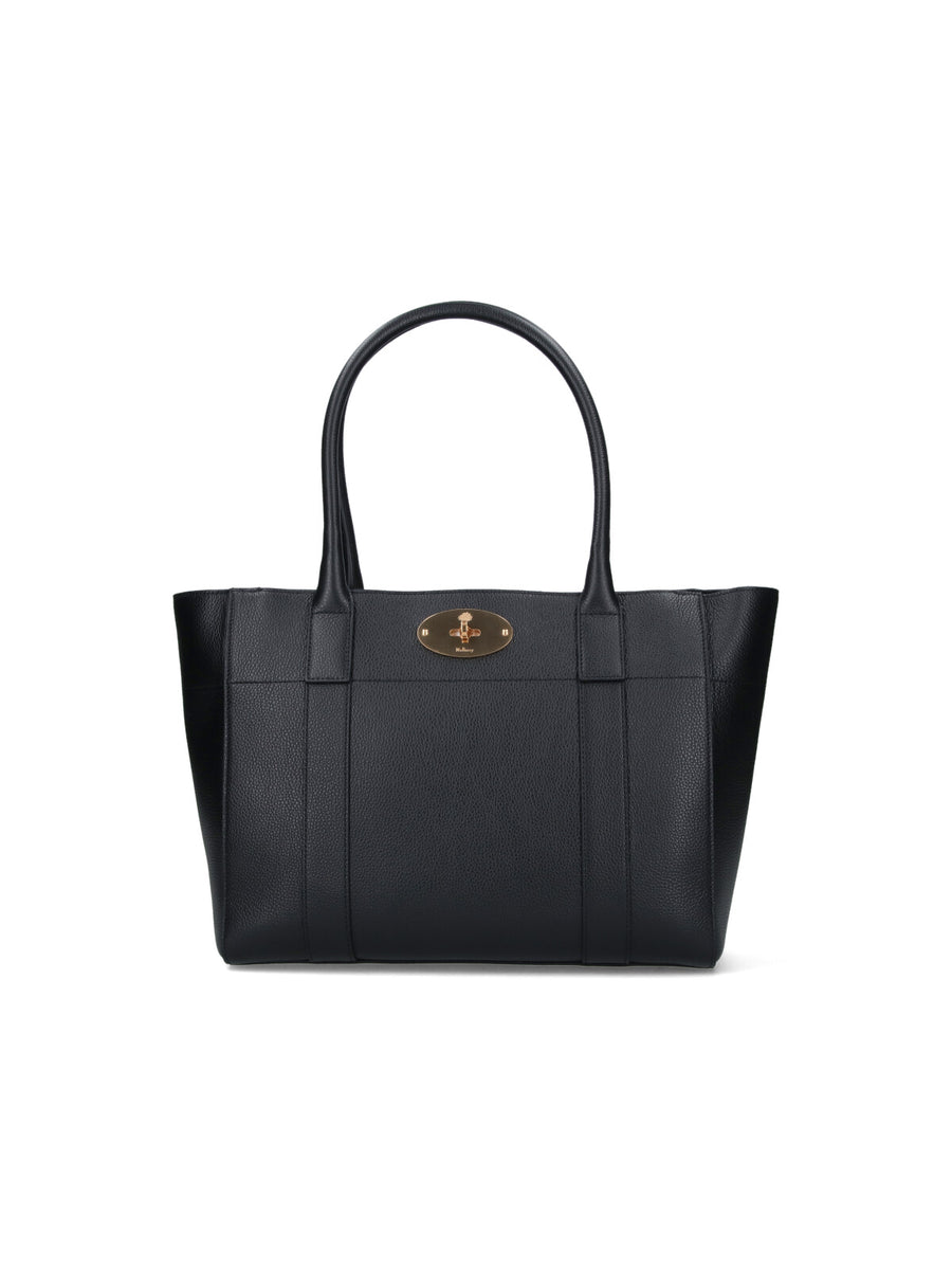 Mulberry 100% bovine leather tote bag in black