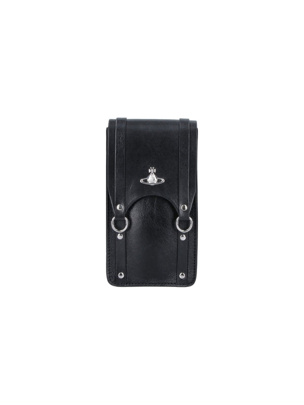 Vivienne Westwood 100% Cow Leather shoulder bag in black