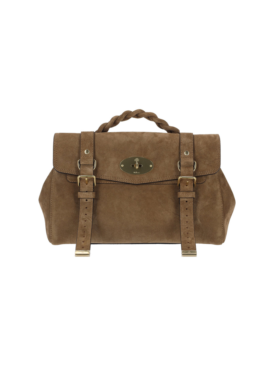 Mulberry 100% bovine leather top handle bag in brown