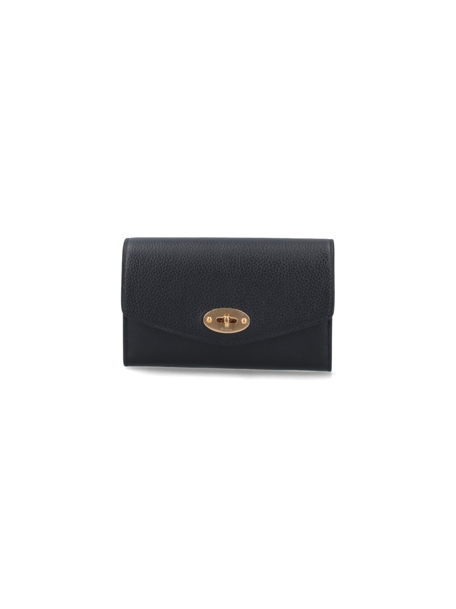 Mulberry 100% bovine leather wallet in black