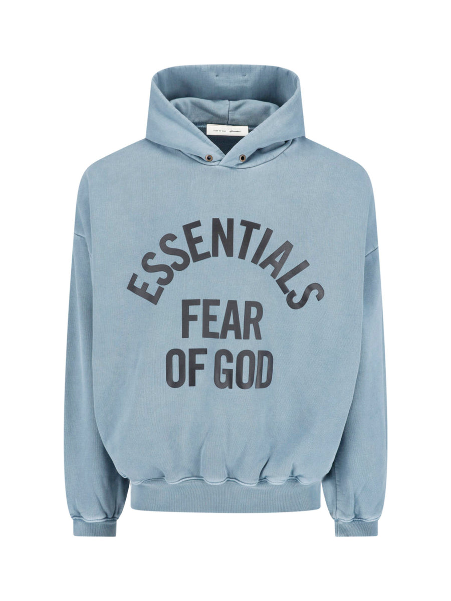 Fear Of God Essentials 100% Cotton hoodie in blue