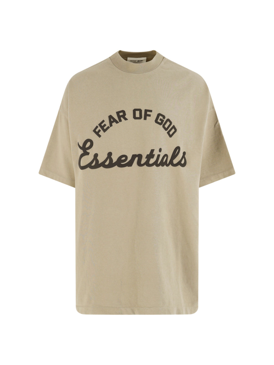 Fear Of God Essentials 100% Cotton t-shirt in beige
