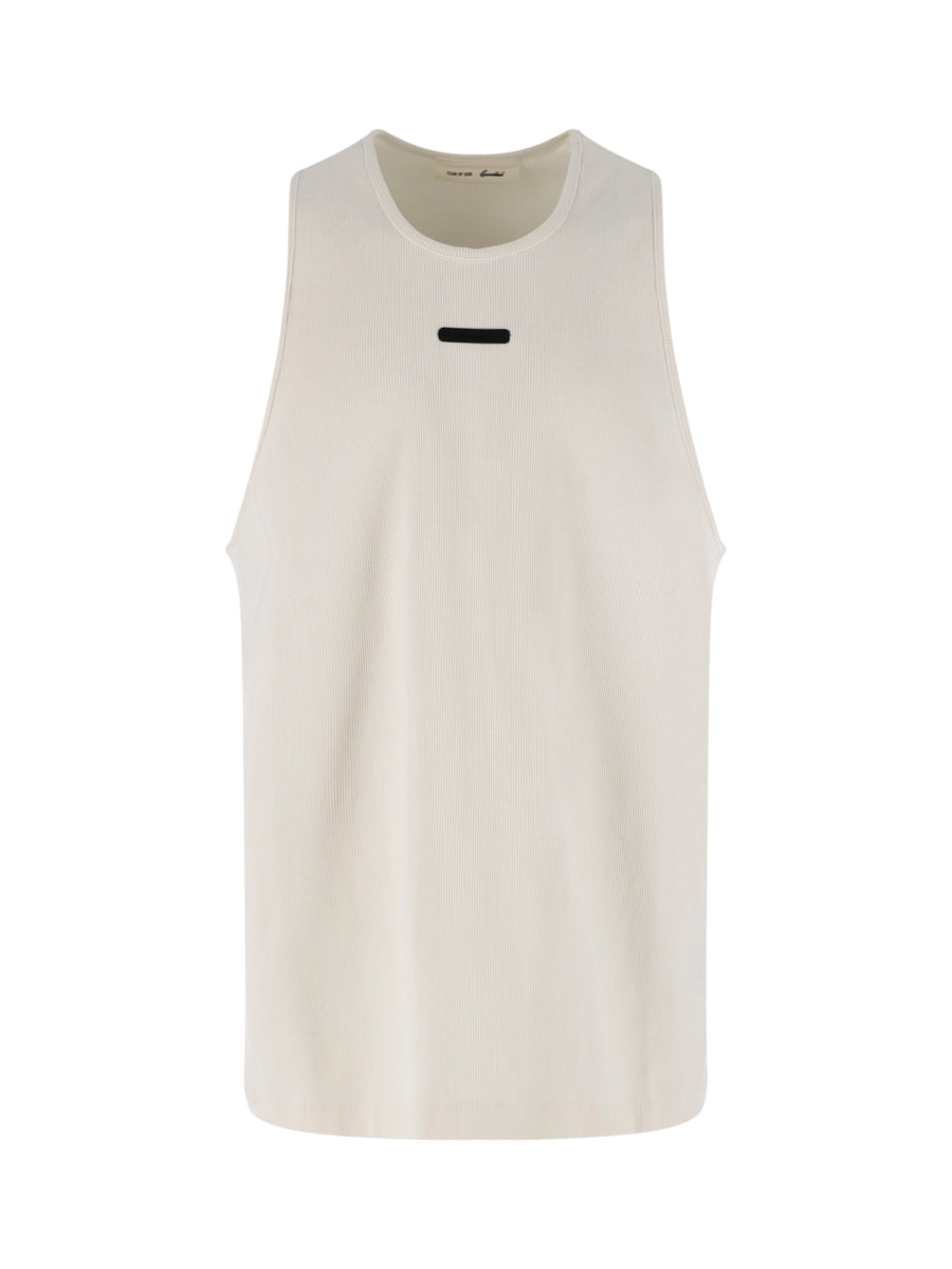 Fear Of God Essentials 90% Cotton tank top in white