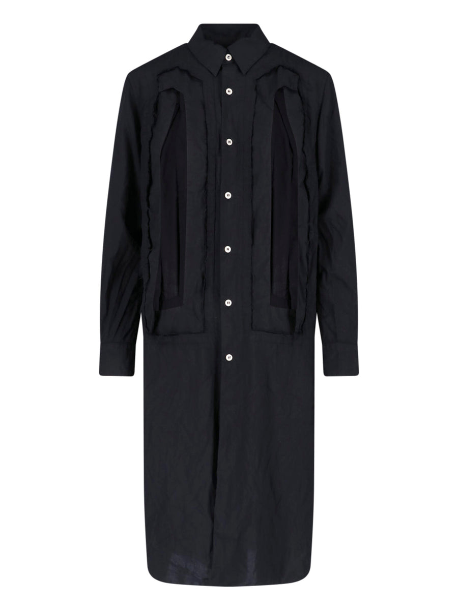 Comme des Garçons 100% Polyester dress in black