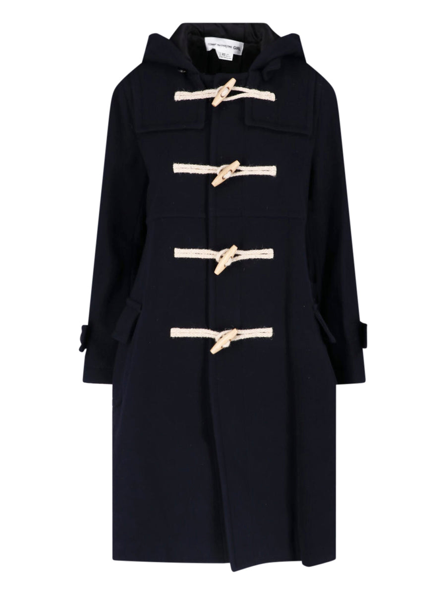 Comme des Garçons 90% Wool coat in navy