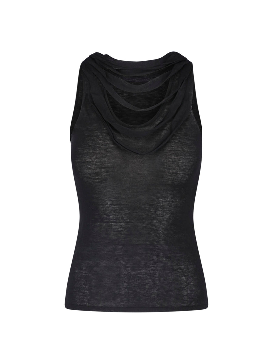 Paloma Wool 87% Lyocell tank top in black