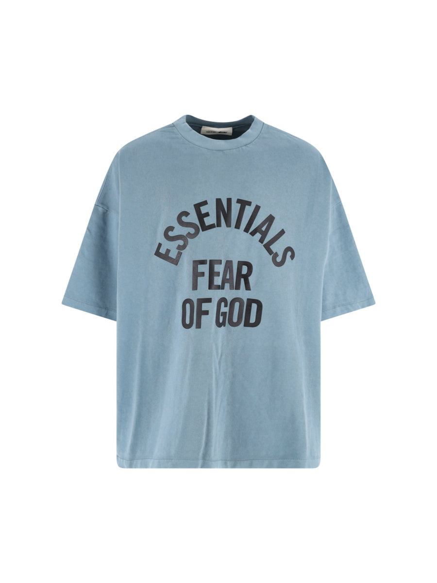 Fear Of God Essentials 100% Cotton t-shirt in blue