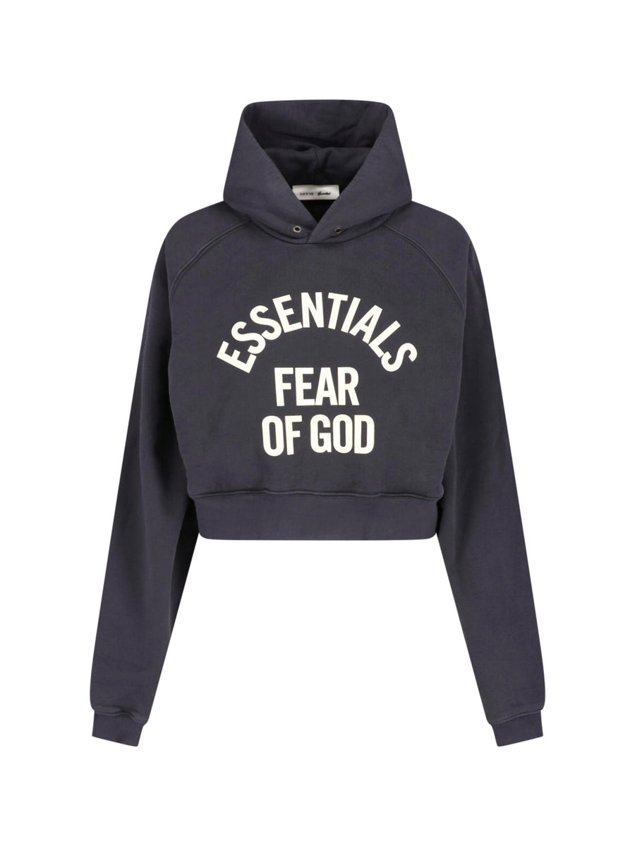 Fear Of God Essential 100% Cotton hoodie in black