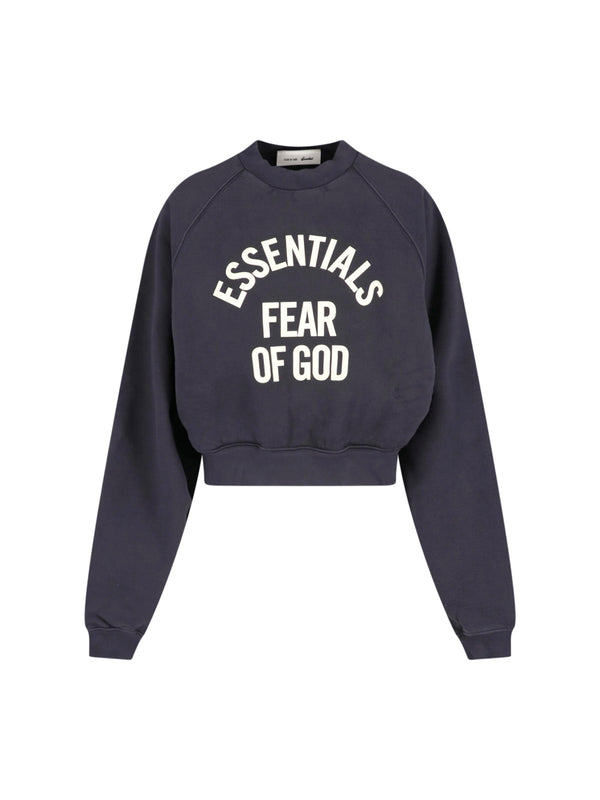 Fear Of God Essentials 100% Cotton sweatshirt in black