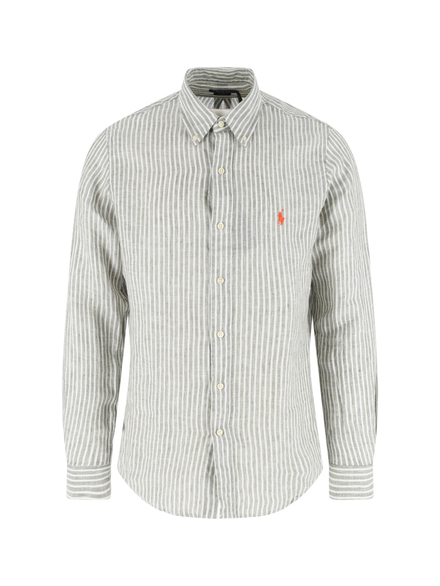 Polo Ralph Lauren 100% Linen shirt in gray