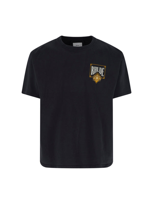 Rhude 100% Cotton t-shirt in black