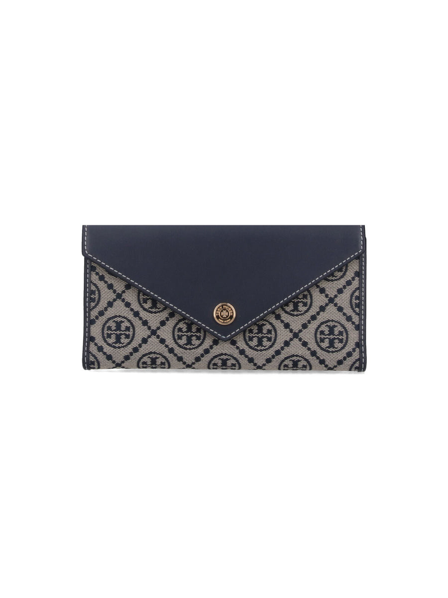 Tory Burch 56% Cotton wallet in blue
