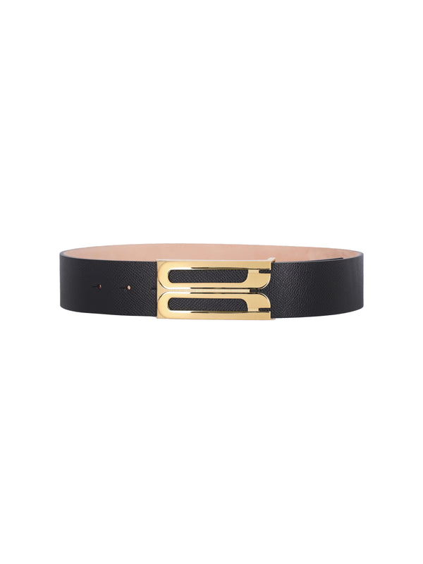 Victoria Beckham 100% calf leather belt in black