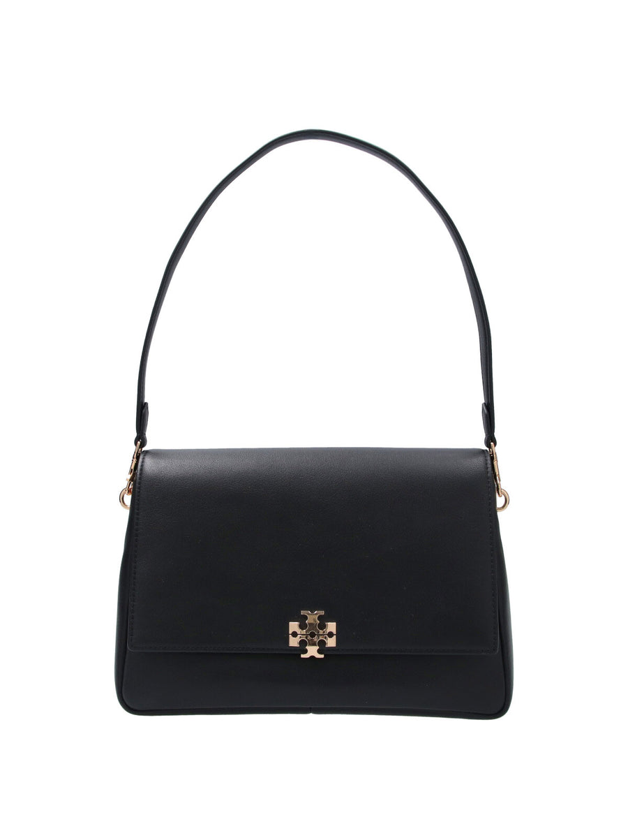 Tory Burch 100% Cow Leather; Lining: 50% Polyurethane shoulder bag in black