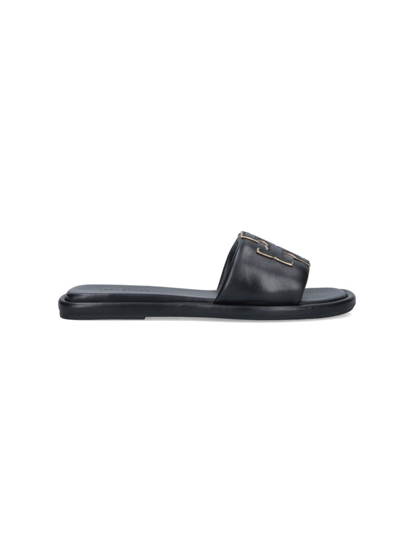 Tory Burch Upper: 90% Ovine Leather sandal in black