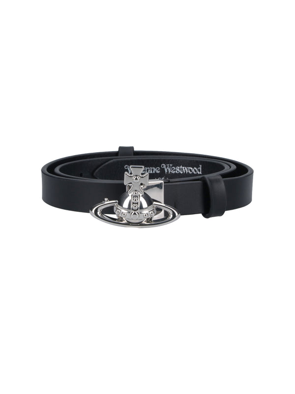 Vivienne Westwood 100% cow leather belt in black