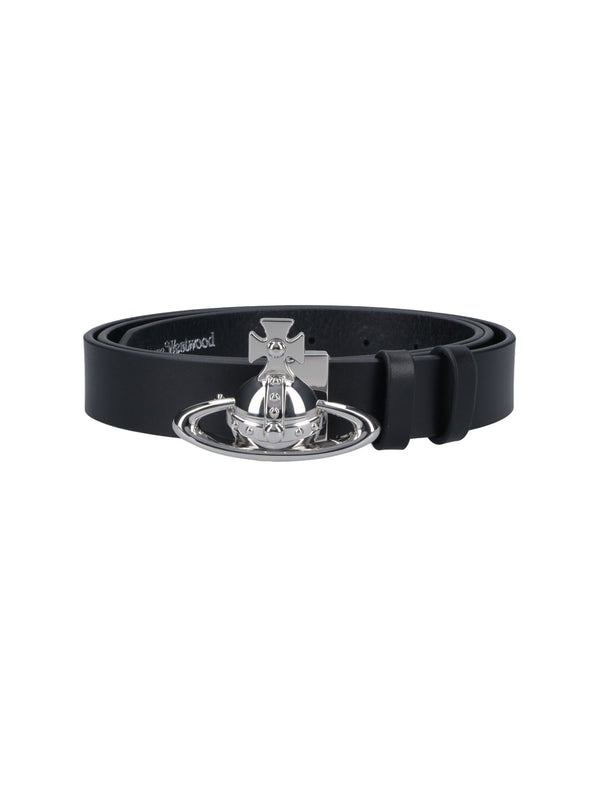 Vivienne Westwood 100% cow leather belt in black