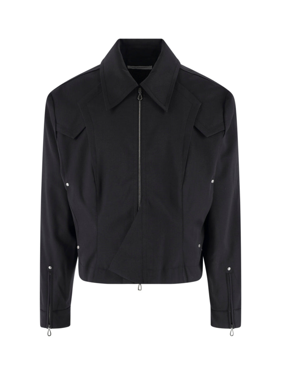 Kiko Kostadinov 97% Virgin Wool jacket in black