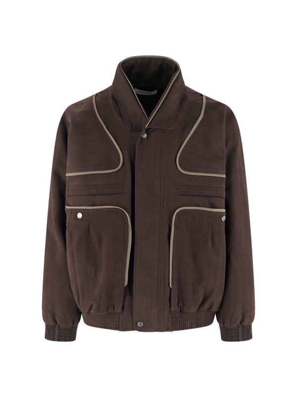 Kiko Kostadinov 55% Cotton jacket in brown