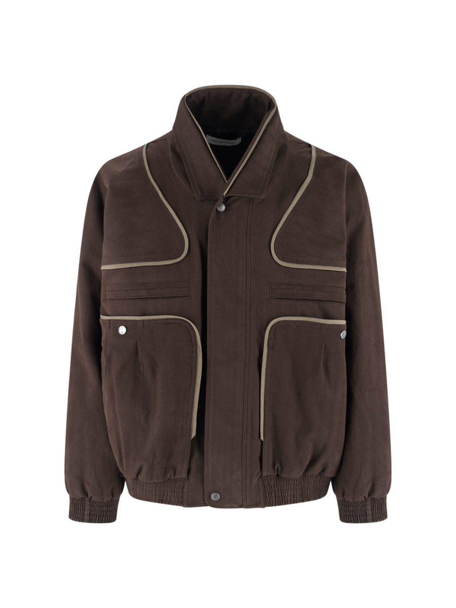 Kiko Kostadinov 55% Cotton jacket in brown