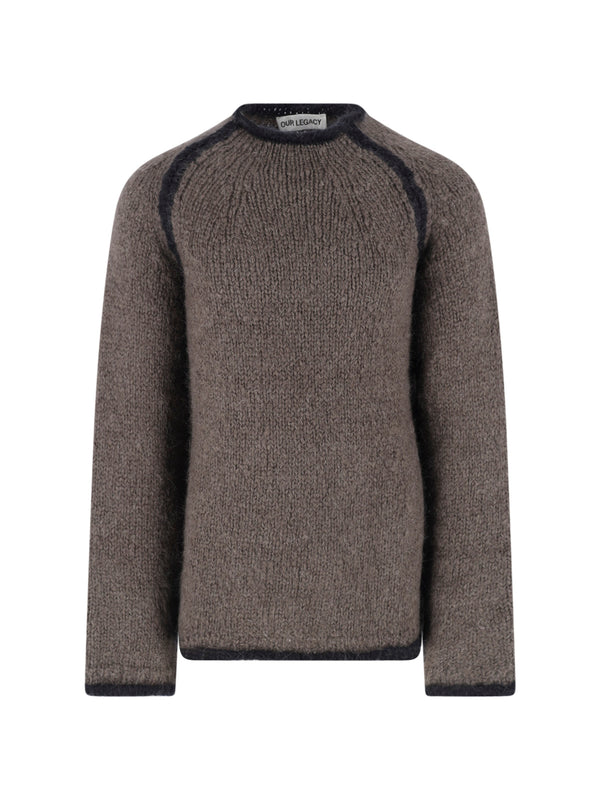 Our Legacy 59% Mohair sweater in brown