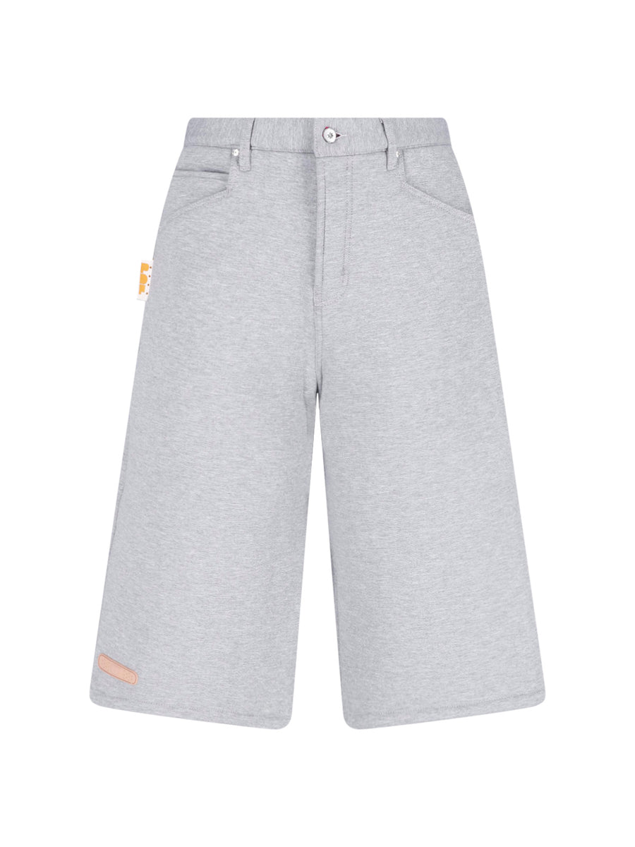 Pdf 52% Virgin Wool shorts in gray