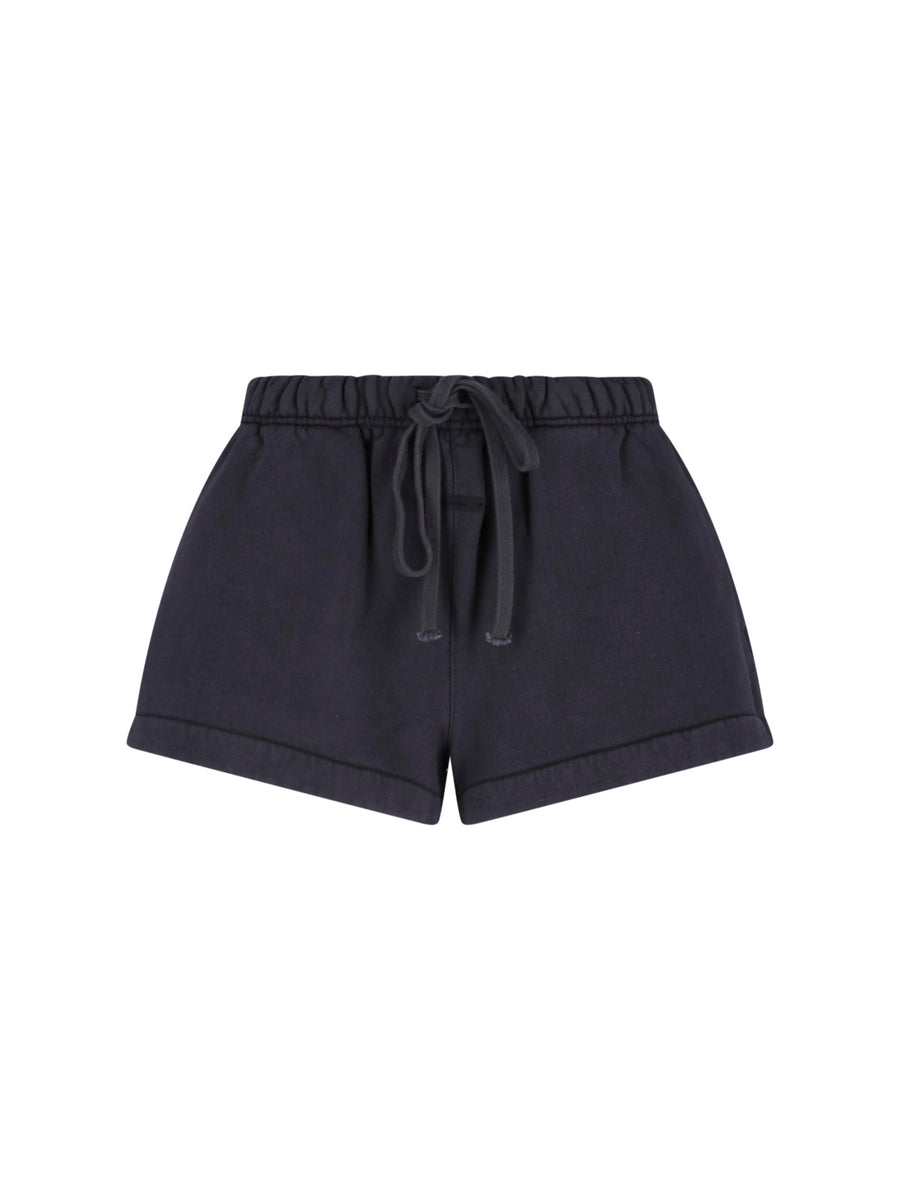 Fear Of God Essentials 100% Recycled Nylon shorts in black