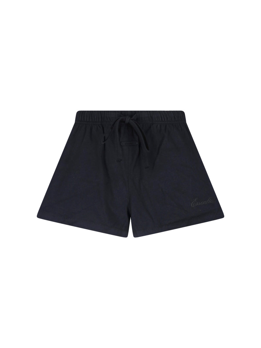 Fear Of God Essentials 100% Cotton bermuda shorts in black