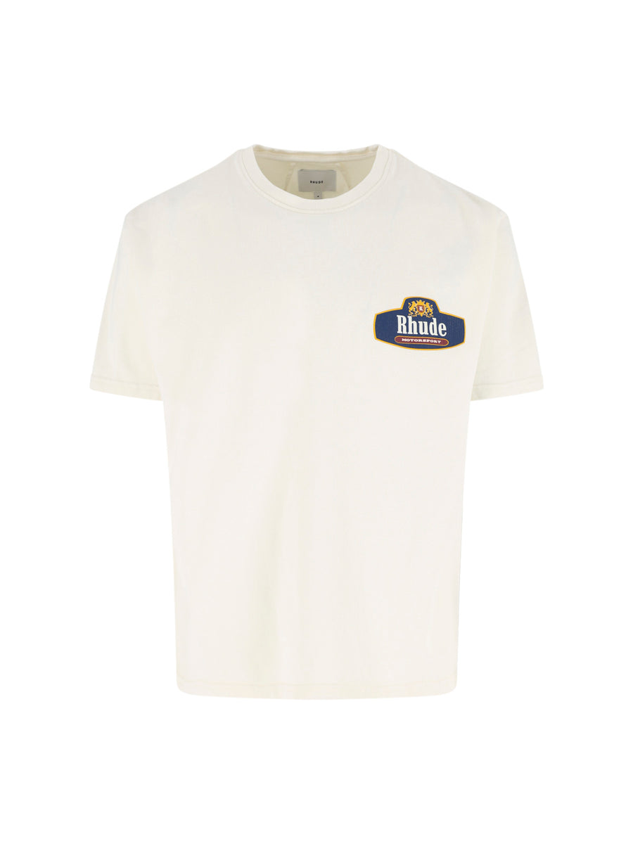 Rhude 100% Cotton t-shirt in white