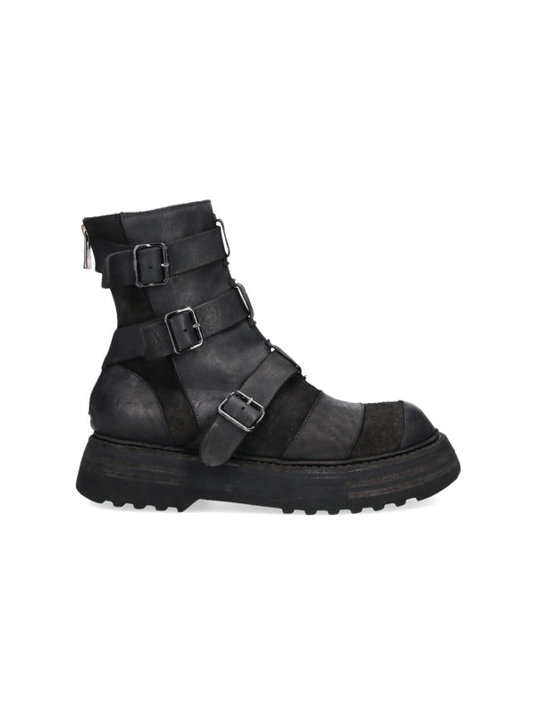 Guidi Horse Horse full-grain reverse leather boot in black