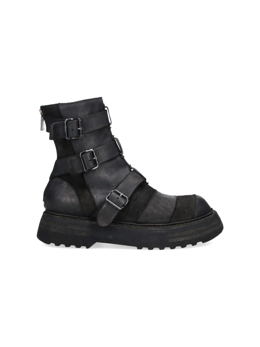 Guidi Horse Horse full-grain reverse leather boot in black