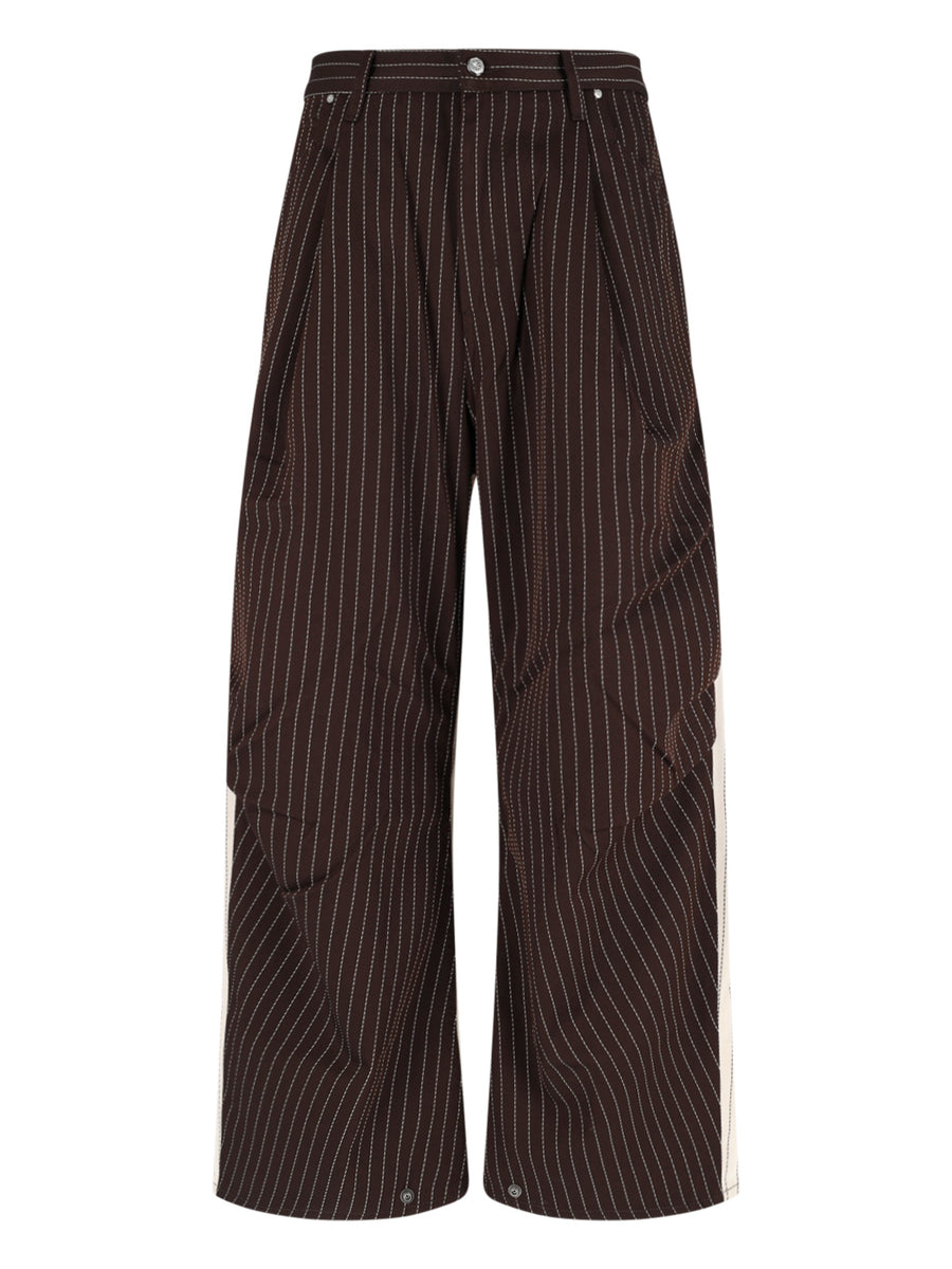 Pdf 59% Polyester trousers in brown