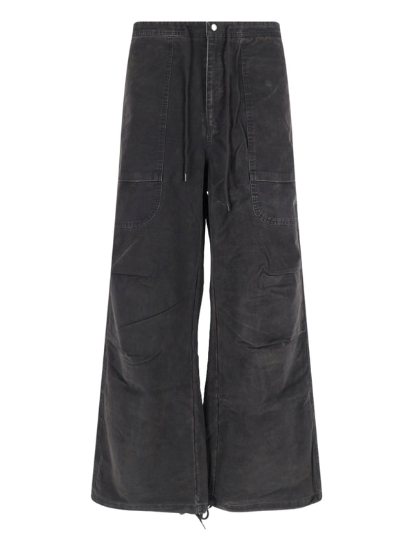 Entire Studios 100% Organic Cotton cargo pants in black