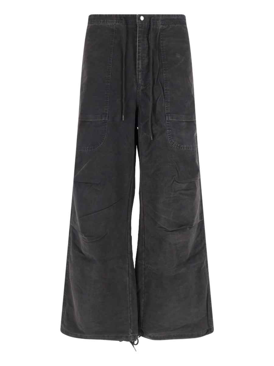 Entire Studios 100% Organic Cotton cargo pants in black