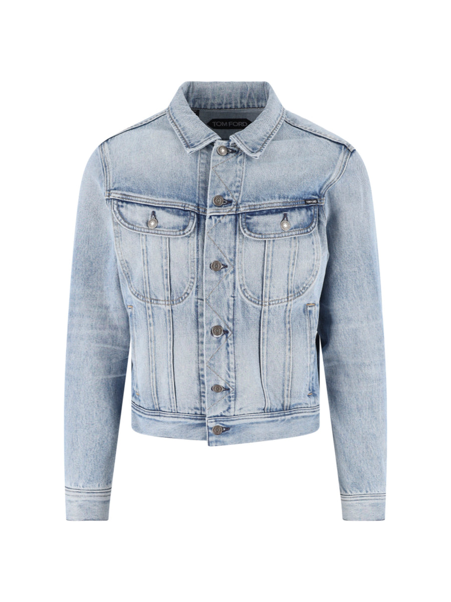 Tom Ford 60% Cotton jacket in blue