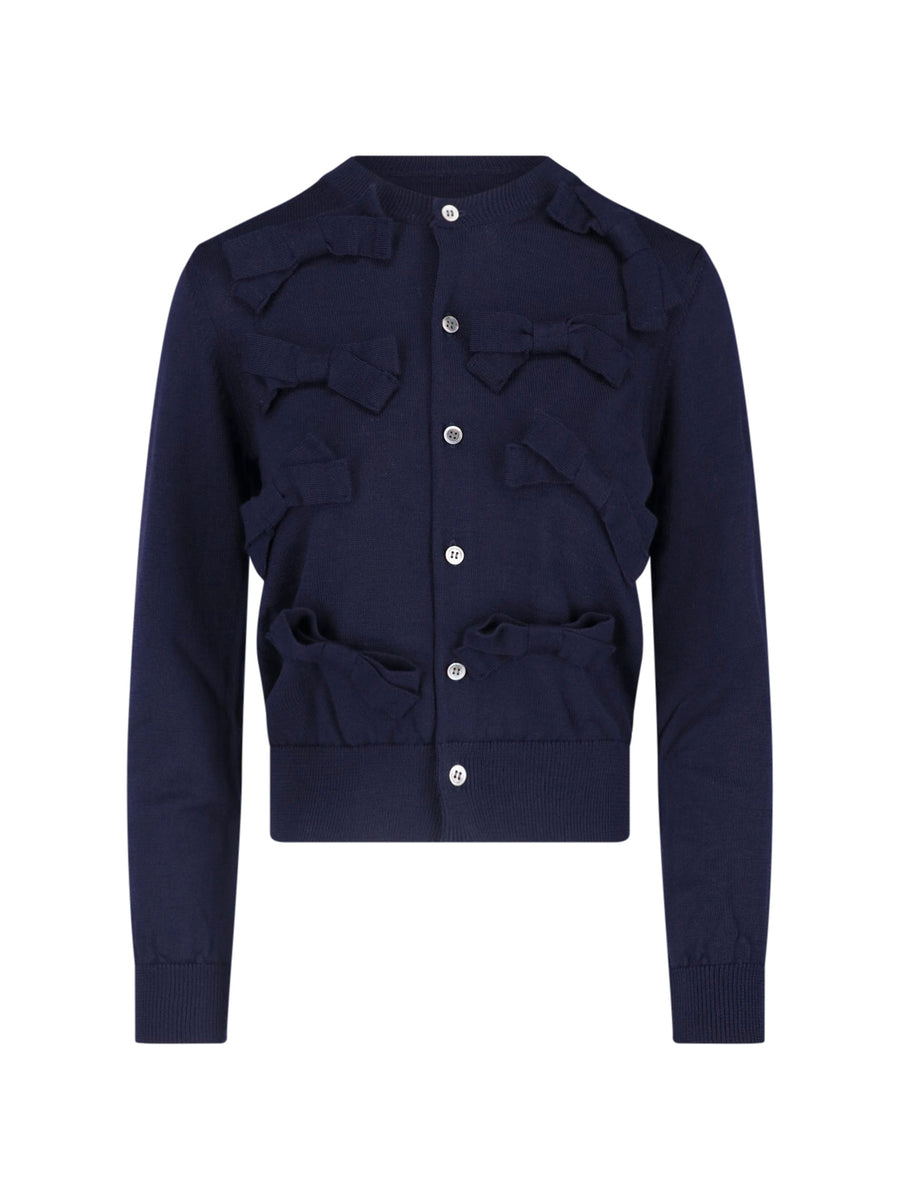 Comme des Garçons 100% Wool sweater in navy