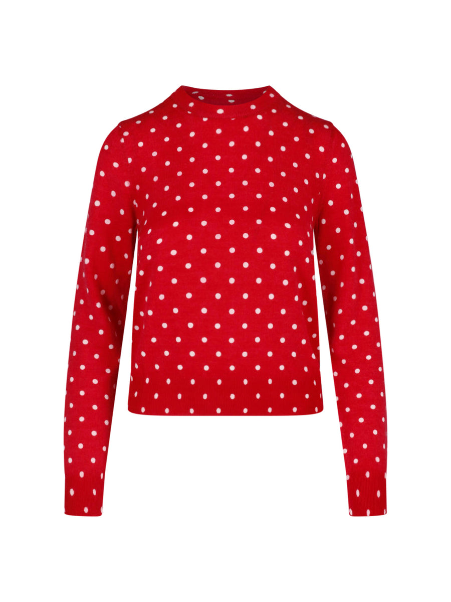 Comme des Garçons 100% Wool sweater in red